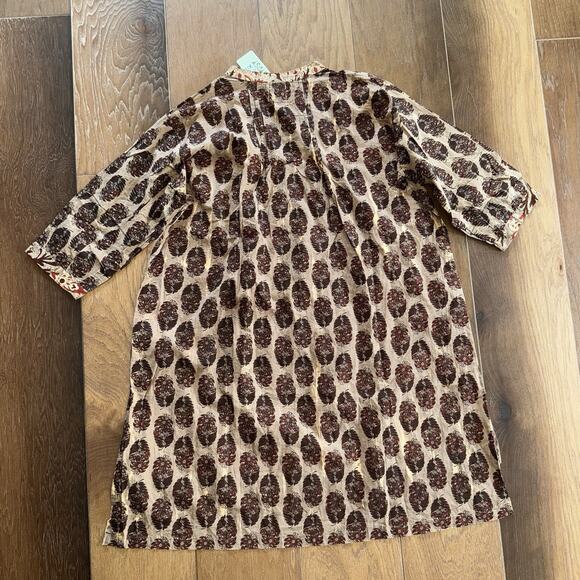 Jaded Gypsy Flowy Boho Printed Brown High-Low Dress One Size Hippie Festival NWT - Picture 4 of 7